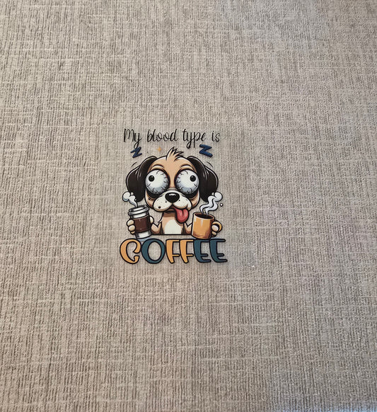 33 Coffe Dog Sticker UVDTF