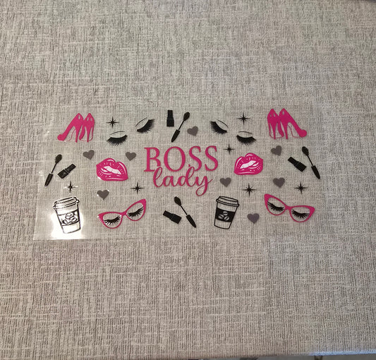 29 Boss Lady UVDTF Sticker Vinyl for 16 oz