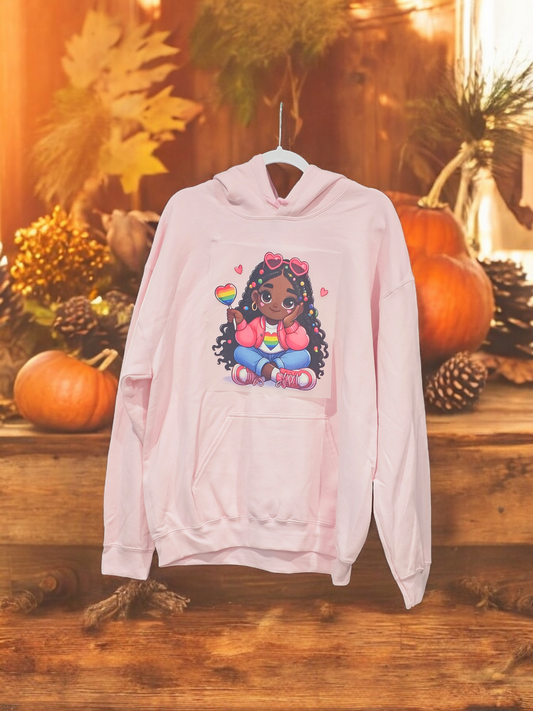 HD2 Lollipop Girl Hoodie Comfortable Womenswear Sweaters Winter Women